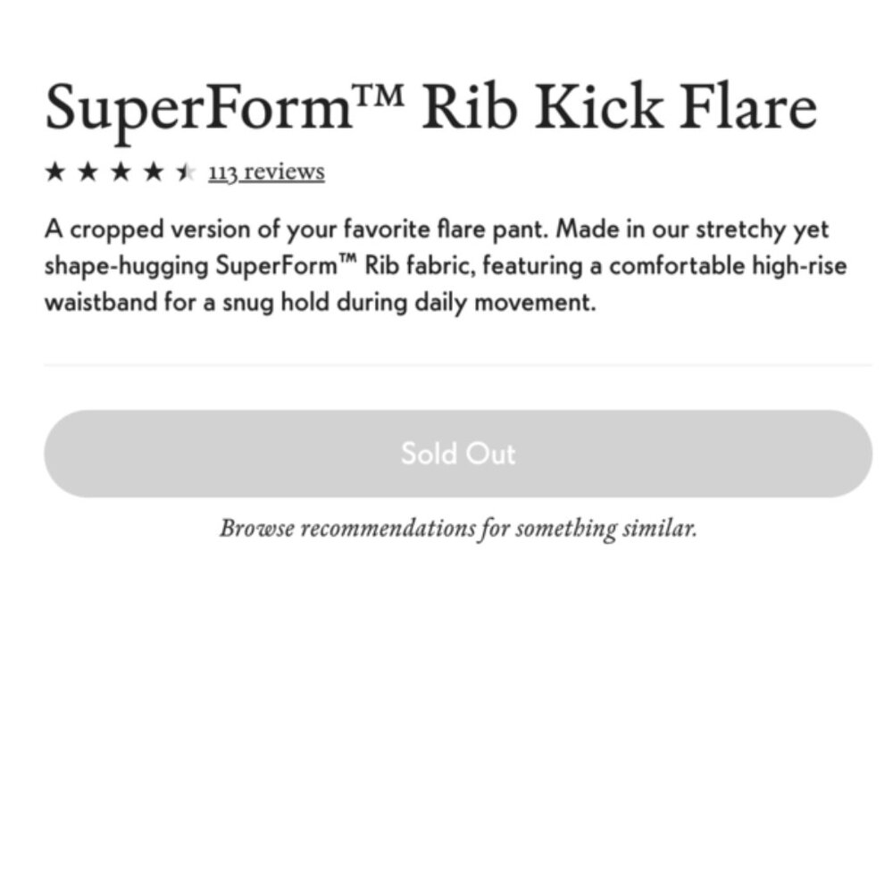 Outdoor Voices SuperForm™ Rib Kick Flare Pants - Picture 3 of 5